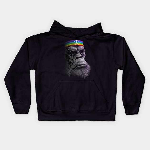 King of Peace Kids Hoodie by JORDYGRAPH